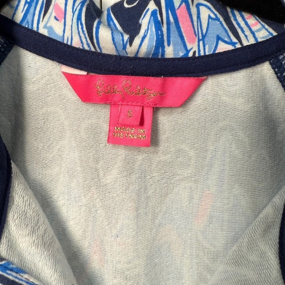 Lilly Pulitzer UPF 50+ Captain Round Hem Popover Sailboat Pullover Sweatshirt S - Picture 4 of 7